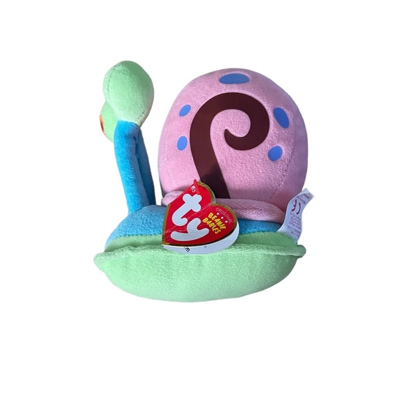 Sponge Bob Square Pants "GARY the SNAIL" Ty Beanie Babies - Picture 16 of 16